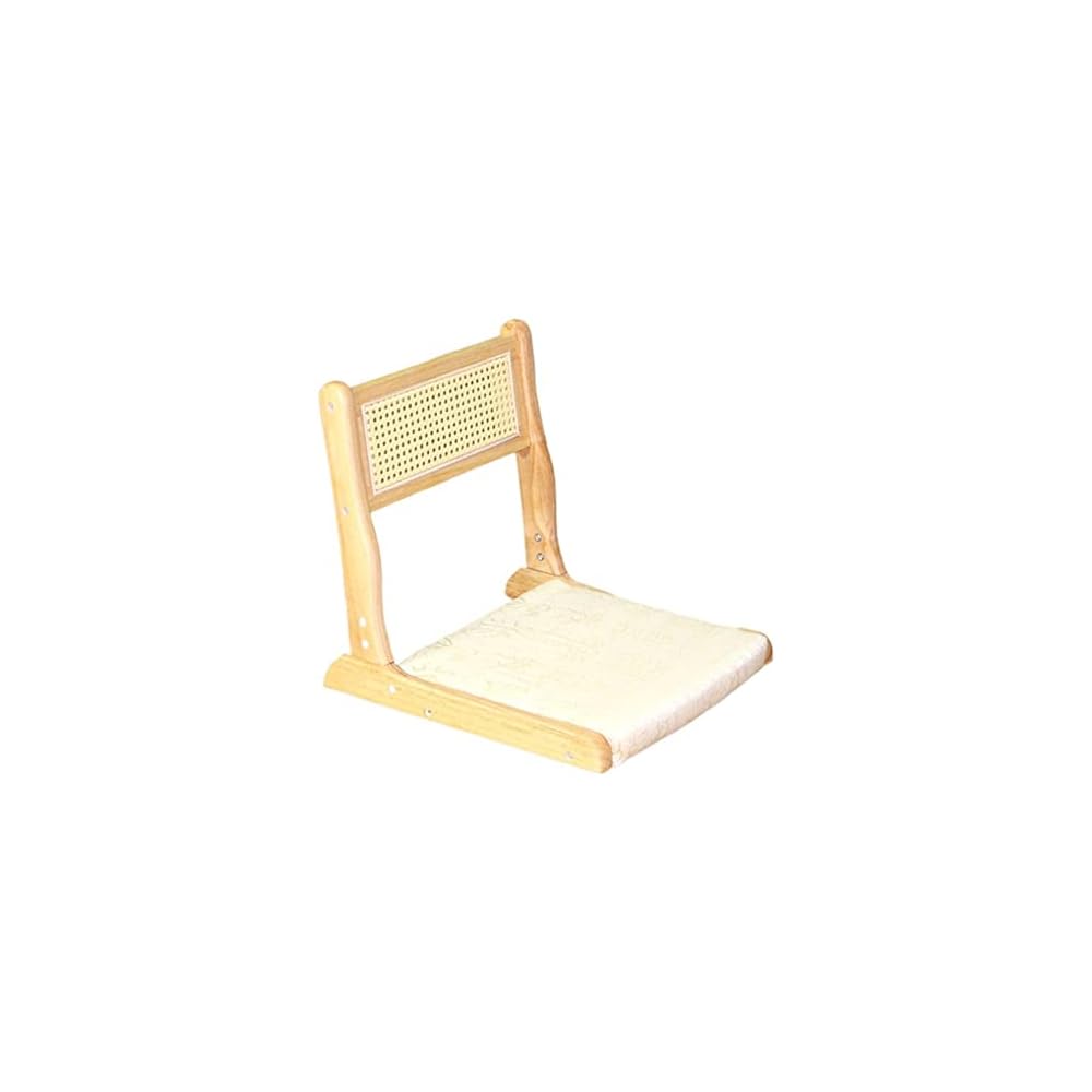 Foldable Tatami Floor Chair Living Room Seat for Bay Window Portable Legless with Back Support