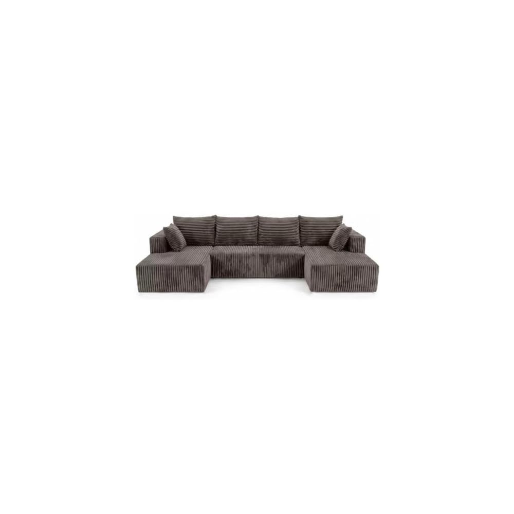 Ivorymoon 126" Boneless U‑Shaped Sectional Sofa for Living Room & Apartment