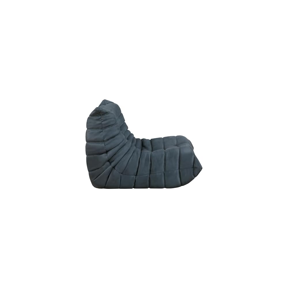 Lexicon Velvet Bean Bag Chair for Adults, High Resilience Foam, Charcoal