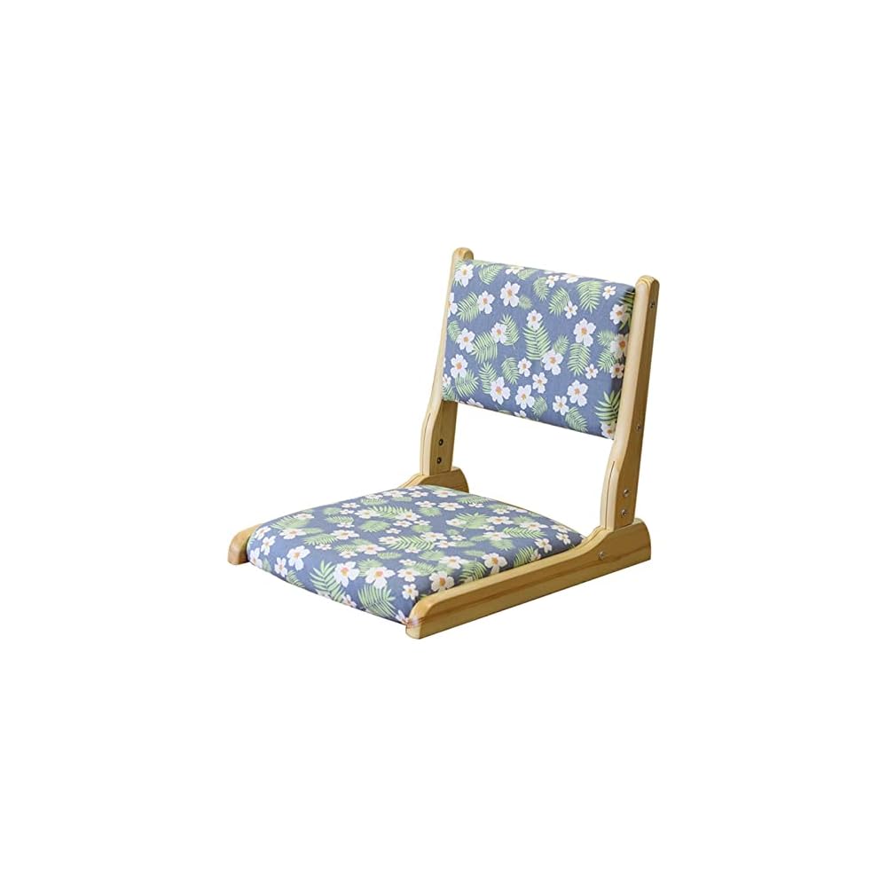 Cushioned Japanese floor chair wooden floor chair folding Japanese floor chair Japanese-style seat backrest low chair Japanese-style room floor chair simple chair Japanese-style room chair (16)