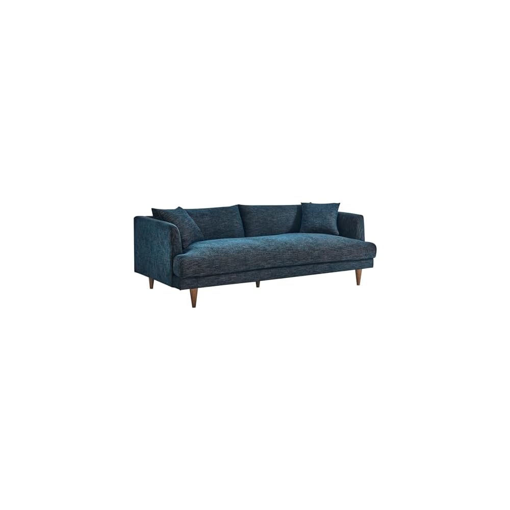 Modway EEI-6405-HEA Zoya Down Filled Overstuffed Sofa, Navy Fabric