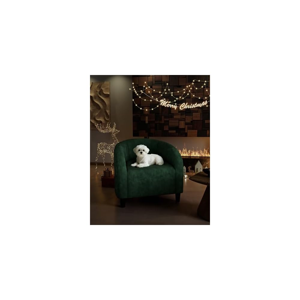 GarveeHome Linen Look Lounge Chair for Living Room