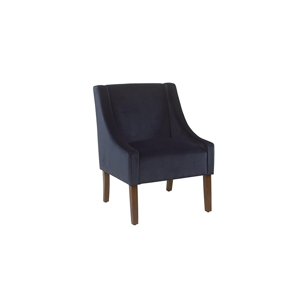 HomePop Classic Swoop Arm Accent Chair - Cream & Gray Vintage Stencil