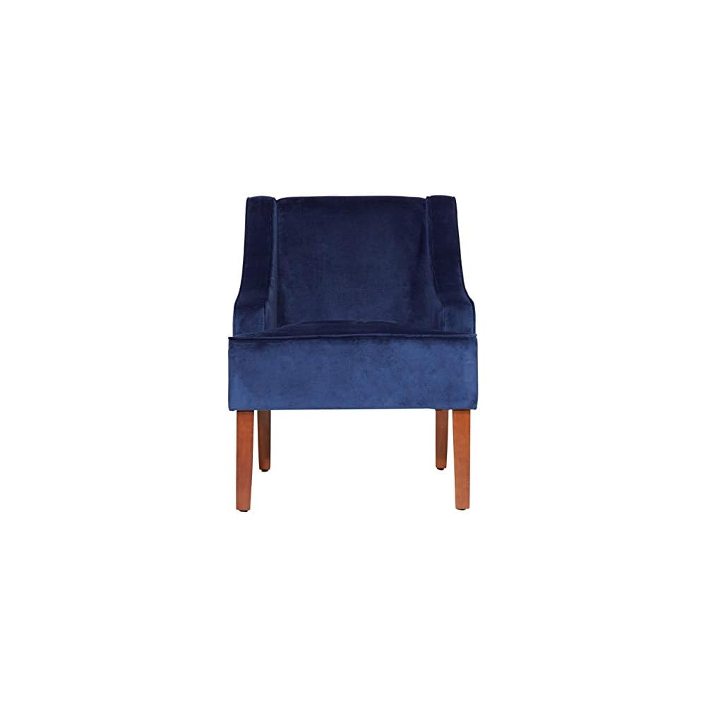 HomePop Classic Swoop Arm Accent Chair - Cream & Gray Vintage Stencil