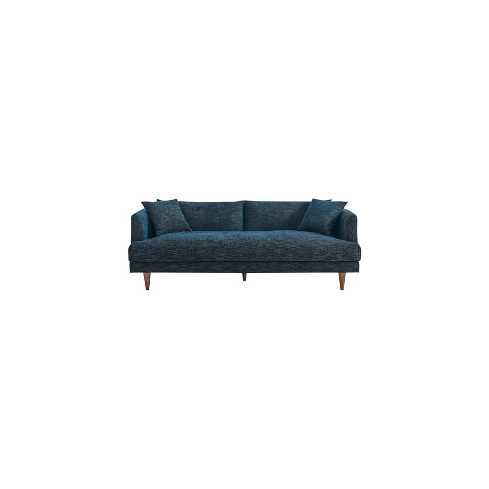 Modway EEI-6405-HEA Zoya Down Filled Overstuffed Sofa, Navy Fabric