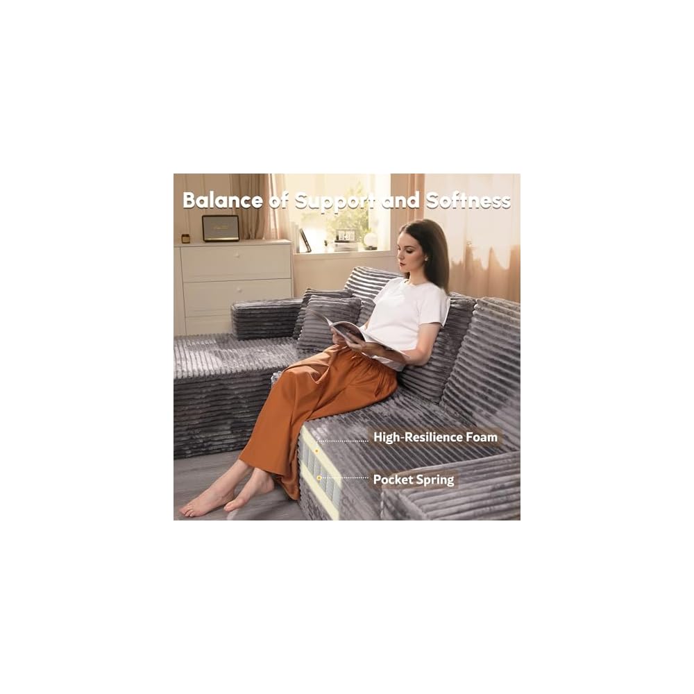 106" Cloud Sectional Couches for Living Room,L Shaped