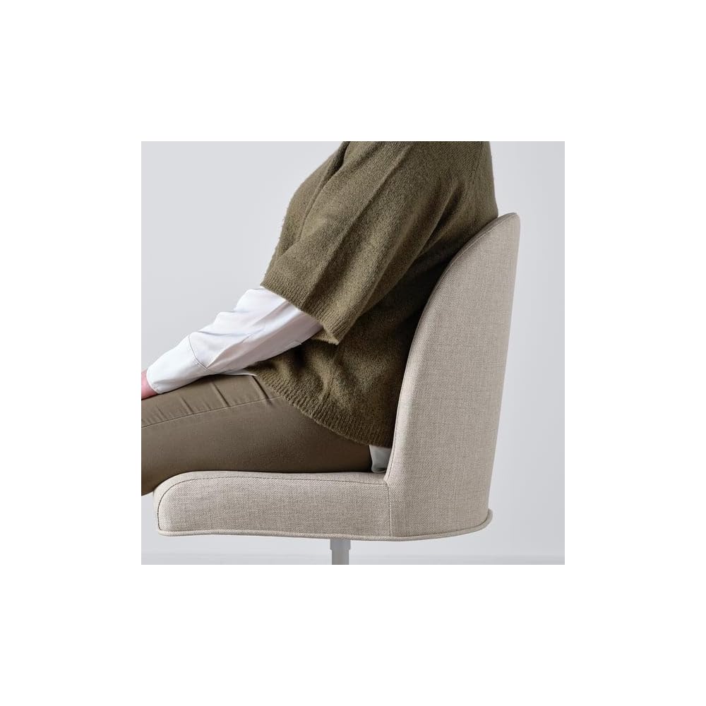 ProTuning ROSENTORP Swivel chair, white/Kilanda beige
