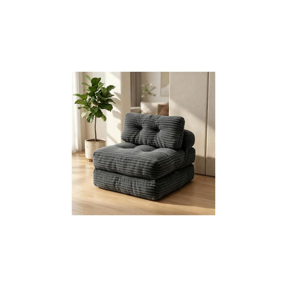 Folding Sofa Bed,Lightweight Portable Fold Out Chair Bed with 2 Pillows