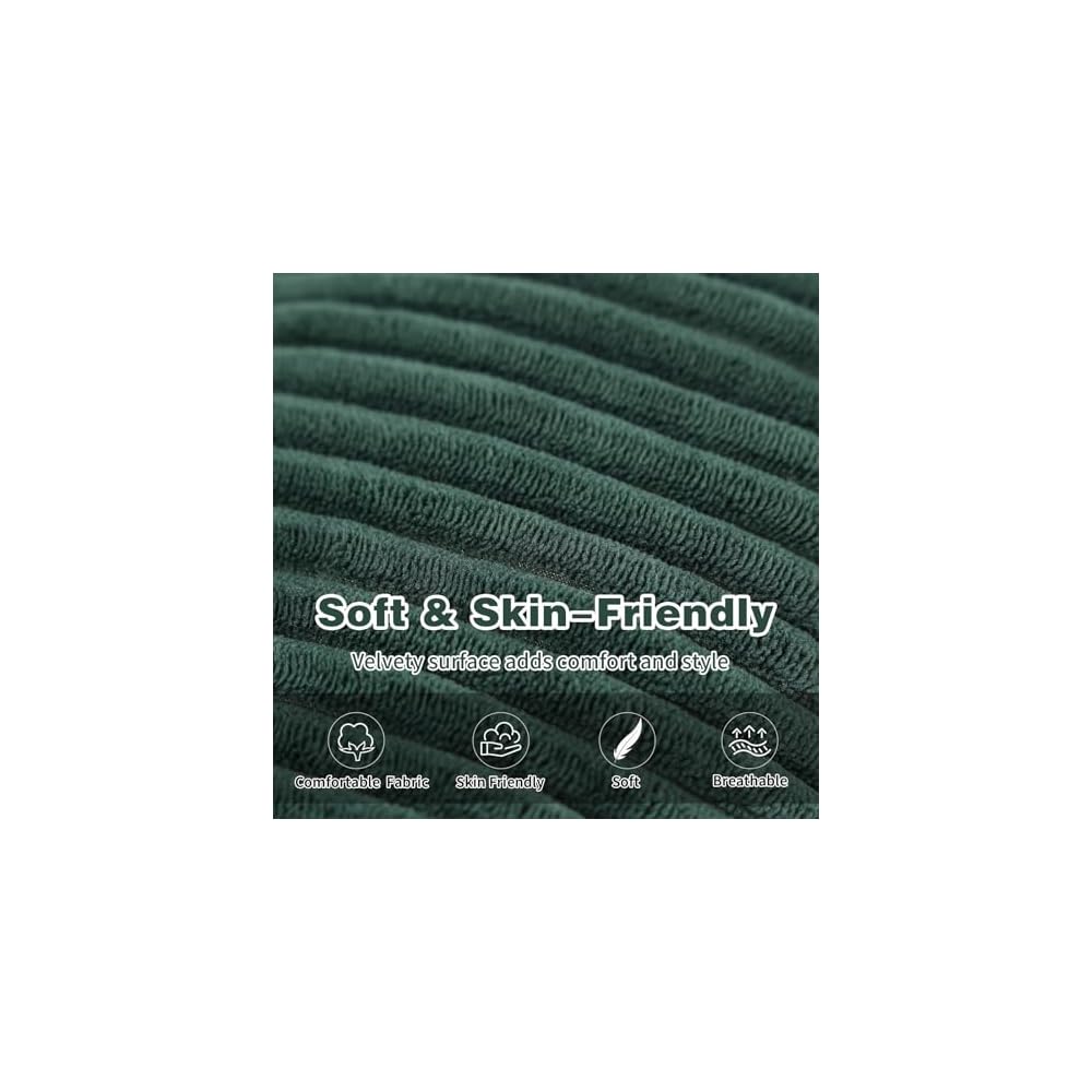 Welnow Accent Lounge Lazy Chair, Comfy Soft Reading Chair, Dark Green