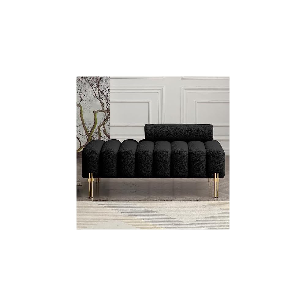 NIOIIKIT 53.2" Loveseat Sofa Couch with Adjustable Backrest, Accent Sofa