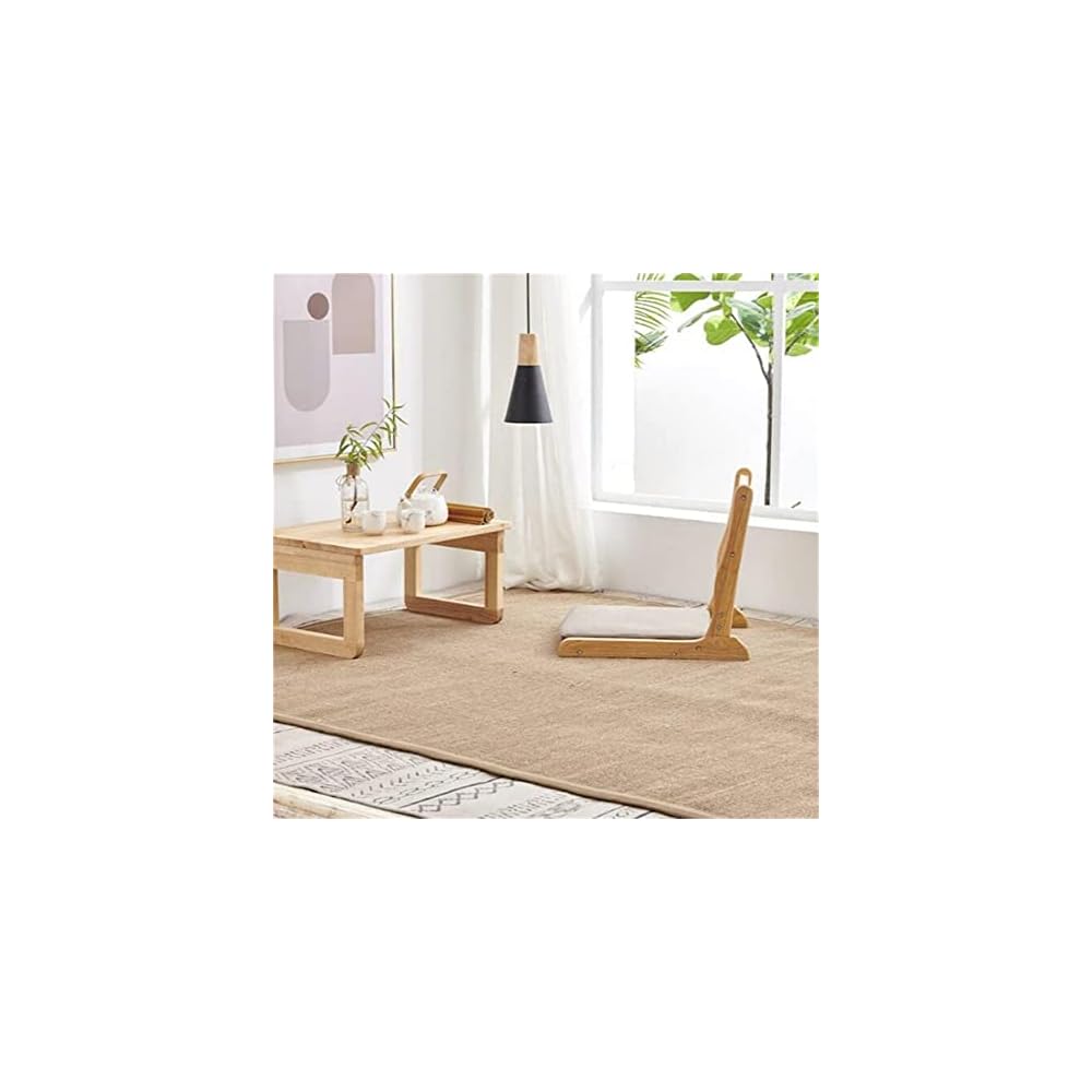 Foldable Tatami Floor Chair Living Room Seat for Bay Window Portable Legless with Back Support