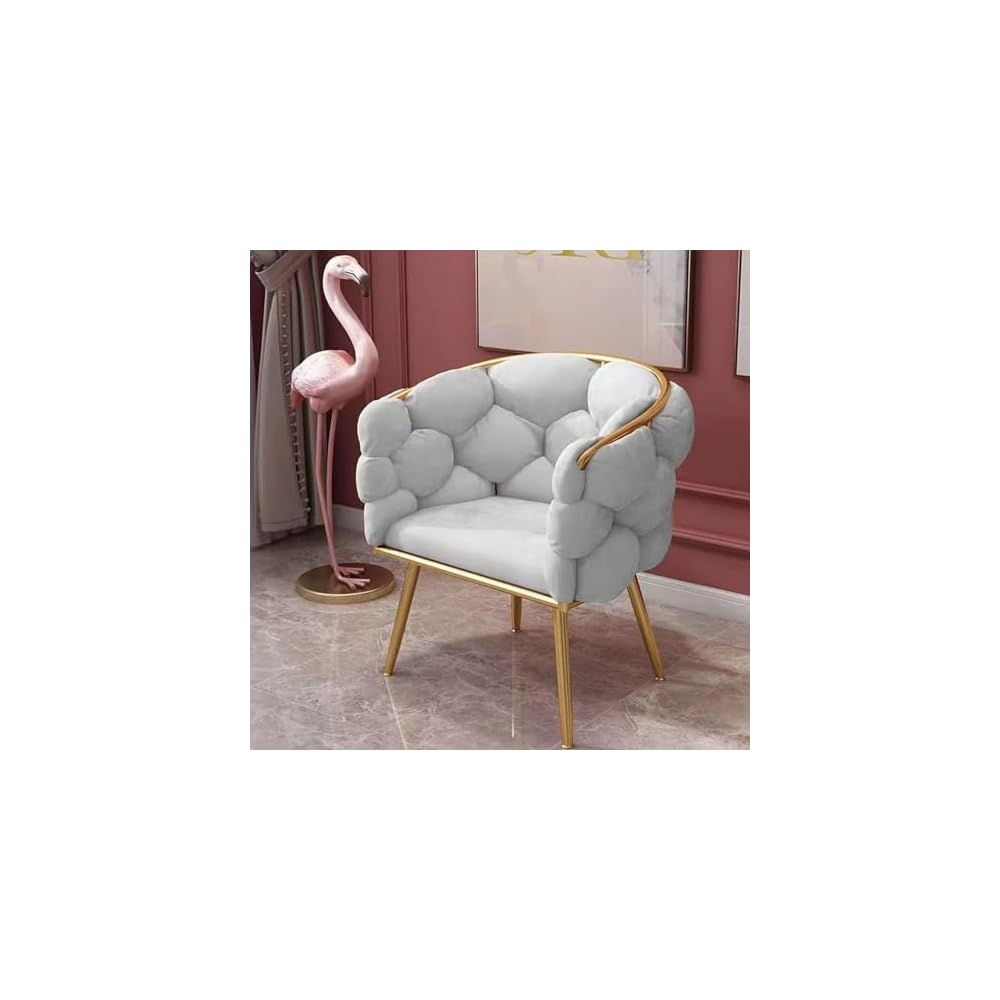 rious P Velvet Armchair with den Metal Legs Modern Design for Bedroom Living Room Café and Vani Comfortable & Slish Accent Chair