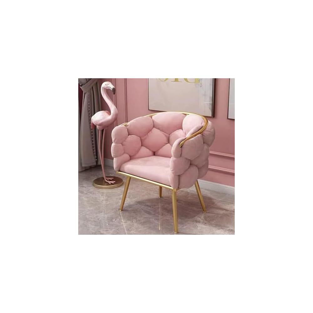 rious P Velvet Armchair with den Metal Legs Modern Design for Bedroom Living Room Café and Vani Comfortable & Slish Accent Chair