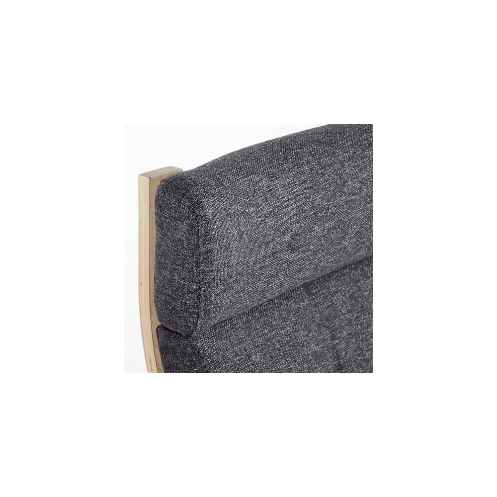 ProTuning POÄNG Armchair, white stained oak veneer/Gunnared dark grey