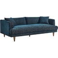 Modway EEI-6405-HEA Zoya Down Filled Overstuffed Sofa, Navy Fabric