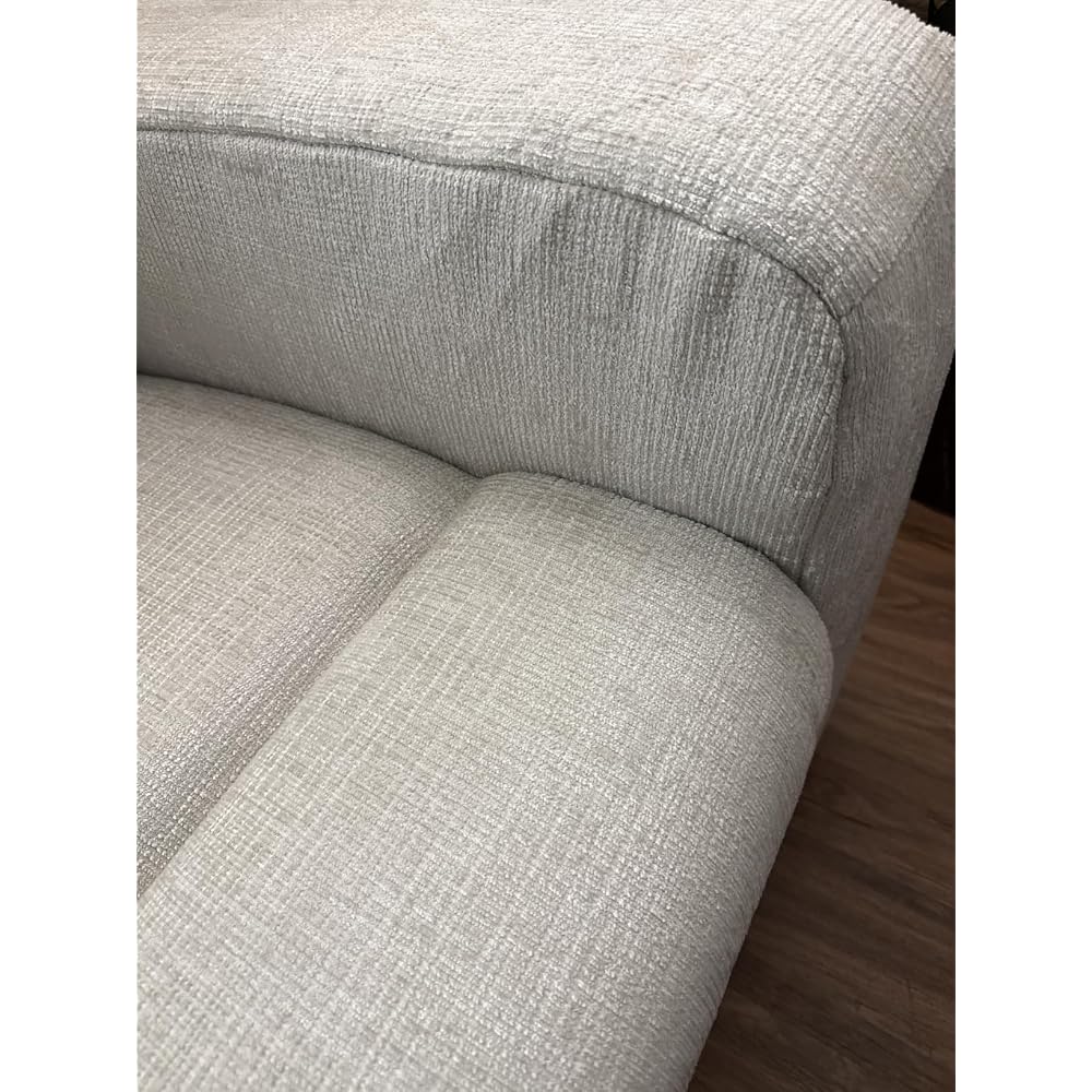 Signature Design by Ashley Danum Reclining Loveseat, Stone Chenille, 64 in