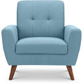 Julian Bowen Monza Sofas, Blue