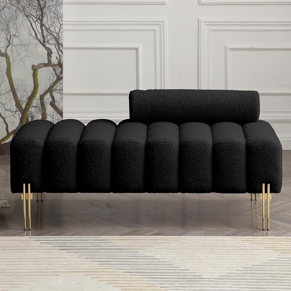 NIOIIKIT 53.2" Loveseat Sofa Couch with Adjustable Backrest, Accent Sofa