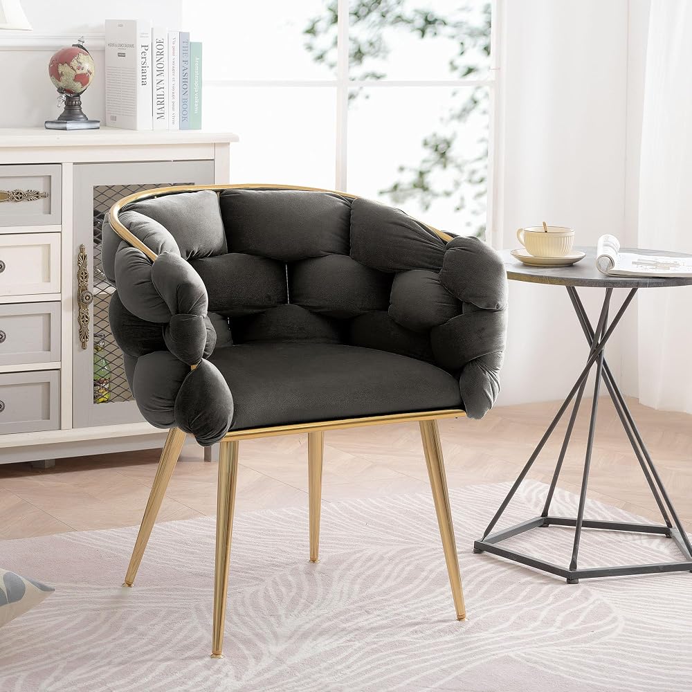 Velvet Single Accent Chair - Elegant Leisure & Comfort Sofa Chair for Living Room, Bedroom | Modern Design, Plush Seating | Ideal for Relaxation & Style Enthusiasts