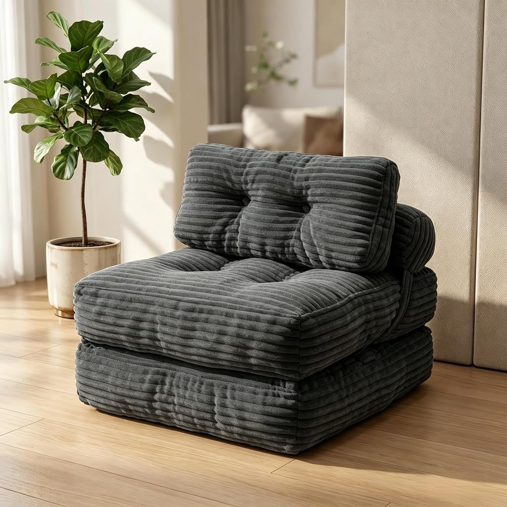 Folding Sofa Bed,Lightweight Portable Fold Out Chair Bed with 2 Pillows